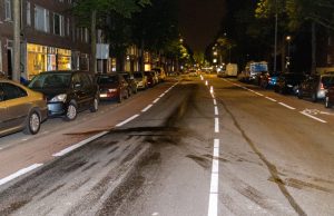 Groot oliespoor na ongeval Franselaan Rotterdam
