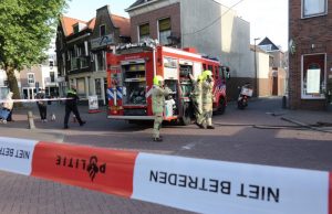 Brand op dakterras Lange Kerkstraat Schiedam