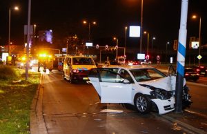 Inzittende auto vlucht na ongeval ‘s-Gravelandseweg Schiedam