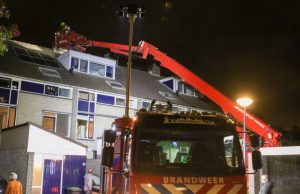 Brand in schoorsteen Weide Schiedam