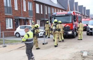 Gaslek bij nieuwbouw woningen Aletta Rutgersstraat Maasdijk