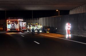 Auto total loss bij eenzijdig ongeval A20 Schiedam