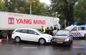 Verkeershinder door aanrijding Churchillweg Schiedam