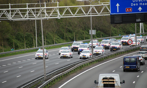 22 april Langzaamaan actie politie op snelwegen in het land