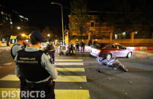 Twee gewonden na botsing tussen auto en scooter Hogewal Den Haag