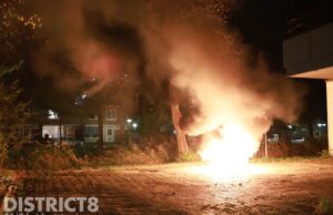 Vierde avond op rij: Weer een scooter in brand gestoken Arthur van Schendelplein Delft